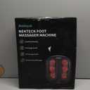 Nekteck Foot Massager with Heat, Shiatsu Heated Electric Kneading Foot Massager Machine for Neuropathy, Plantar Fasciitis, Feet Massage for Pain Relief, Circulation, Ideal Gifts for Man Woman Her Him (Black)