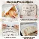 Reusable Bread Bags for Homemade Bread, Large Cotton Beeswax Bags, Sourdough Bag, Beeswax Bag, Sourdough Storage(2 Pack) Noblefuny