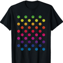 September 15th dot Day Multicolor Rainbow Polka dot T-Shirt L