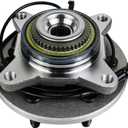 Autoround 515043 Front Wheel Bearing and Hub Assembly Fit for 4x4 4WD Ford Expedition & Lincoln Navigator 2000-2006, 6 Lug w/ABS