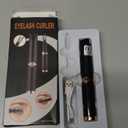 Heated Eyelash Curler - 2-in-1 Clip-Type Design, 3 Temperature Modes, USB Rechargeable Electric Eyelash Curler, Natural Curling 24H Long-Lasting Curl, Gift for Women, Black E