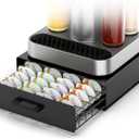 Storage Drawer for Bartesian Pods, Cocktail Pod Holder for Bartesian Capsules Compatible with Bartesian Cocktail Machine, Hold 40 Pods, Countertop Organizer Bar Accessories- Black