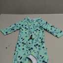 weVSwe Newborn Baby Boy Swimsuit Toddler Rash Guard Long Sleeve UPF 50+ Sun Protection Swimwear with Sun Hat Set 0-6 Month