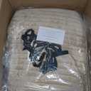 EVERGRACE Velvet Quilt Set King Size, Luxurious Soft Striped Channel Bedding Set, Lightweight Velvet Comforter for All Season, Oversized Bedspread Coverlet with 2 Matching Shams, Beige Taupe