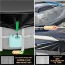 LXKCKJ 18 Ft Round Pool Cover, Solar Pool Covers for Above Ground Pools, Winter Pool Cover Protector with Drawstring Design Increase Stability, PE Tarp Ideal for Waterproof and Dustproof (Black)