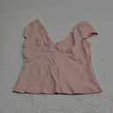 Trendy Queen Womens Summer V-Neck Backless Cute Tops Short Sleeve Sexy Slim Fit T-Shirts Y2K Clothes Corset Cami 2025 M