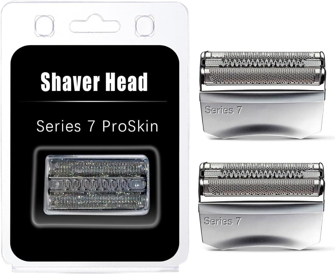 HONGNAL 2Pack Series 7 Replacement Head for Braun Series 7 Foil Shaver Replacement Heads Compatible with 70s Replacement Compatible with Series 7 Shavers 70s 720,750CC, 760CC,790CC,9565 Foil Shaver