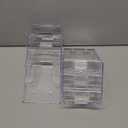 KTRIO 3 Tier Acrylic Brochure Holder 4x9 Inches 2 Pack, Clear Trifold Brochure Display Stand Plastic Pamphlet Holder for Flyer, Literature, Bookmark, Catalogs, Countertop or Wall Mount Use