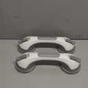 TAILI Shower Grab Bar, 2 Pack 12 Inch Suction Grab Bars for Bathtubs and Showers for Elderly, Shower Handle for Seniors Bathroom Safety Grip, No Drilling Removable,Grey (Gray)