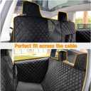 PETICON Dog Seat Covers for Tesla Model 3 & Y Back Seat with 2 Pack Door Protectors, 100% Waterproof Dog Hammock for Tesla with Mesh Window & Headrest Protection Prevents Scratches and Scuffs