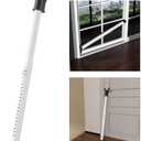 Door Security Bar - Heavy Duty Door Jammer Security Bar - Adjustable Sliding Door Security Bars - Doors Stoppers Security for Patio, Window, Front Door Apartment, Home, Hotel Room