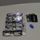 Gaoye Professional Reading Glasses for All Day - Computer Readers with Blue Light Protection - Value Pack (B1-5 Pack Light Black)