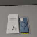 SPIDERCASE for iPhone 13 Case for iPhone 14 Case, Magnetic Translucent Matte Case with 2PCS Tempered Glass Screen Protector Slim Phone Case for iPhone 13/14 6.1'', Blue