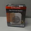 Pelonis 1500W 3-Speed Electric Fan-Forced Space Heater, White 
