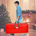 2 x KRYSTY Christmas Tree Storage Bag - Fits Up to 7.5 Foot Xmas Holiday Tree, Zippered Bag, Carry Handles, Durable Waterproof Material, Protects Against Dust and Moisture, Red