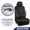 Skechers Memory Foam Car Seat Covers, Air Cool Mesh Thick Seat Covers,Car Seat Covers Front Seats Airbag Compatible, Automotive Comfort Protection for Most Cars,Van,Trucks, SUVs,Brown