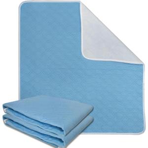 ROTOPATA Incontinence Bed Pads Washable Waterproof, Reusable Pee Chucks Sheets, Mattress Pads Underpads Protector for Adults, Elderly, Kids, Baby and Pets Potty Training (2 Pack of 34*36")