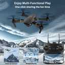 Drones with Camera for Adults 1080P, Mini Drone with Camera Foldable Drones for Adults, Altitude Hold, One Key Take Off/Land, 3D Flip, 3 Speed Mode, 15 years old up (Black-01cy)