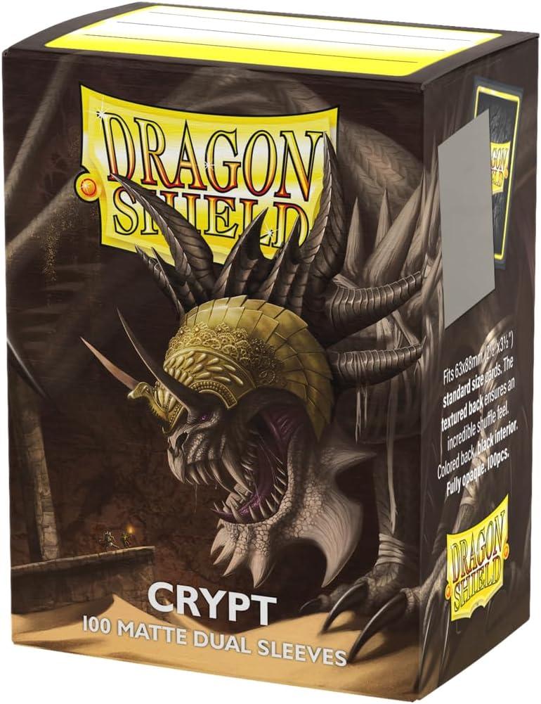 Dragon Shield | Matte Dual Standard Size Card Sleeves | 100 CT - Smooth & Tough Premium TCG Sleeves - Compatible with Pokemon, Flesh & Blood, One Piece & Magic The Gathering | Crypt