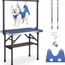 Dog Grooming Table with Arm Hammock & Nooses, 35.5" L×23.6" W x 30" H