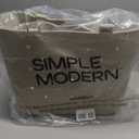 Simple Modern Extra-Large Beach Bag | Waterproof Getaway Rubber Tote with Zipper Pocket for Travel, Pool, Boat, Groceries, Sports | Almond Birch