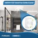 97011727 Bathroom Exhaust Fan Cover Replacement, S97011727 Kitchen Exhaust Fan Cover, 11.5" x 11.5" Wall Ventilation Fan Grille with S99010042 Kitchen Exhaust Fan Filter Fits 509S-C