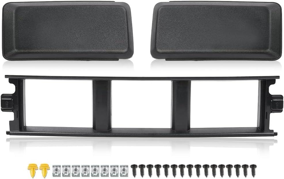 PIT66 Front Bumper Cover Lower Grille Trim Panel Compatible With Ford F150 2018 2019 2020 Black ABS Plastic JL3Z17B968BB
