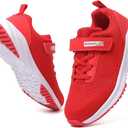 Boyuwarm Kids Athletic Tennis Shoes, Lightweight Running Sneakers, Non-Slip Sport Shoes, Boys Girls (Red, Toddler, 10, Numeric, US Footwear Size System, Medium)