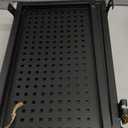 Coume 4 Pack Gridwall Perforated Shelf, 13.8'' x 7.9'' Black Metal Display Rack Heavy Duty Hanging Gridwall Straight Shelf Grid Wall Accessories for Craft Show Fair Garage Home Retail Display Storage