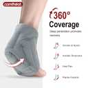 Microwave Ankle Heating Pad for Ankle Pain, Achilles Tendinitis, Heated Ankle Wrap Moist Hot or Cold Compress for Sprained Ankle, Swelling, Foot Heel Pain Relief (Gray)