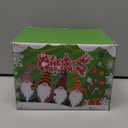 Baodlon Gnome Christmas Ornaments with Led Light, Handmade Swedish Tomte Xmas Gnomes Plush Doll, Scandinavian Santa Elf Table Ornaments, Lighting Hanging Christmas Tree Decorations Home Decor (6 Pack)