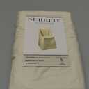 SureFit Cotton Duck Fabric Folding Chair Slipcover, Natural