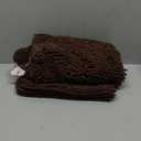 GORILLA GRIP Bath Rug Mat, Thick Soft Absorbent Chenille, Quick Dry Microfiber Mats, Rubber Backing Washable Shower Floor Rugs, Bathmat Runner, US Designed Bathroom Home Decor Accessories 24x17, Brown