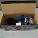 Geedel Rotary Cheese Grater Cheese Shredder - Upgraded 5-in-1 Cheese Grater with Handle and Strong Suction Base, Multi-purpose Vegetable Slicer Ice Shaver Nuts Grinder for Ice, Vegetables, Fruit, Nuts (Black Blue)