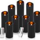 Vinkor Flameless Candles (Black Set of 9)