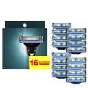 16 Count Razor Blade Refills, Mach 3 Razor Refills for Men