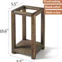 12 Pcs Wooden Lantern Centerpiece, Rustic Wedding Table Decoration, Farmhouse Decor, Candle Holder, Country Barn Gift (No Assembly Required)