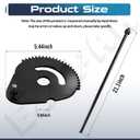 938-05078 Steering Shaft & 617-04024A Steering Gear Assembly Compatible with MTD/Troy-Bilt/Yard Man/Yard Machines/Bolens Lawn Tractor Replace Number 738-05078, 617-04024, with a Washer