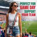 2 x Crossbody Purse Strap Replacement for Clear Bag for Stadium Events Good for Stadium Approved Clear Bag - Soccer & Game Day | Show Your Team Pride In Style!