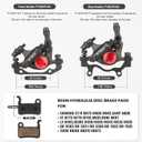 ZOOM Hydraulic Disc Brake Calipers: HB-100 MTB Bike Disc Brakes Front & Rear Caliper Set for Mountain, Road Bicycle and E-Bike