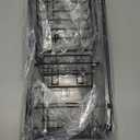 EUDELE Adhesive Shower Caddy, 5 Pack Rustproof Stainless Steel Bath Organizers With Large Capacity, No Drilling Shelves for Bathroom Storage & Home Decor (Black)