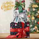 3 x GIOLNIAY Gnome Christmas Wrapping Paper for Men Women Kids - Navy Blue Xmas Gift Wrap with Gnome & Merry Christmas Text - 4 Jumbo Sheets, 2840 Each, Easy to Store