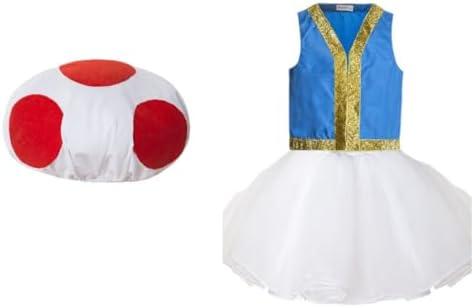 Ruikajia Adorable Mushroom costume Toad Female Version Costume 8T