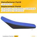 M MATI Complete Seat Assembly for Yamaha YZ125 YZ125X YZ250 YZ250X 2002-2022 1SS-24770-10-00