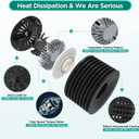 16W Full Spectrum Aquarium Light, 4 Channels Remote ControlAdjustable Gooseneck Freshwater Super Bright Fish Tank Light for Planted Nano Freshwater Aquarium Tank (Medium)