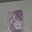 eNilecor Short Bob Hair Wigs 12" Straight with Flat Bangs Synthetic Colorful Cosplay Daily Party Lilac Neon Wig for Women Natural As Real Hair+ Free Wig Cap (Lavender Purple)