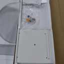 4-In-1 Jewelry Armoire with Full-Length Mirror, 360 Swivel Lockable Jewelry Cabinet Standing with 3 Storage Shelves & Vanity Mirror, Jewelry Organizer with Storage for Gift Idea, White (Large)