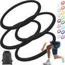 Silicone Patella Knee Band for Basketball Patella Tendon Support Knee Pain Running Tendon Brace Support Strap(4,Black,L)