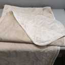 fuguitex Waterproof Dog Blanket Bed Cover Dog Crystal Velvet Moroccan Fuzzy Cozy Plush Pet Blanket Throw Blanket for Couch Sofa(40 * 60 inch, Cream+Beige)