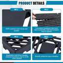 Colingmill 12 Pcs Plastic Pallets 23.6 x 11.8 x 1.18 Inch Lightweight Moisture-Proof Waterproof Floor Pallet Breathable Grid Ventilation Storage Pad for Garages, Kitchen, Basement, Attic